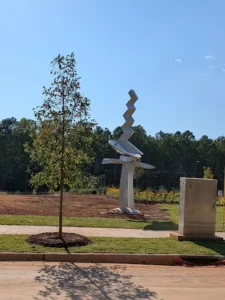 Charlotte Fire Station kinetic sculpture - The Four Elements